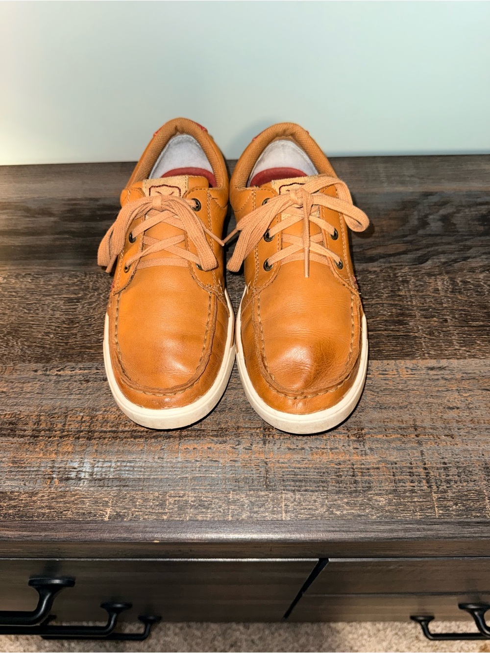 Twisted X Men's Boat Shoes in Tan